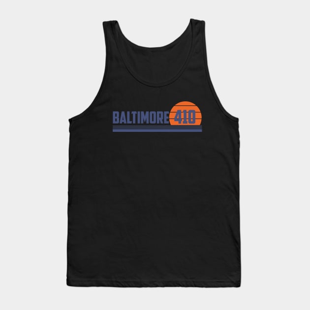 410 Baltimore Maryland Area Code Tank Top by Eureka Shirts